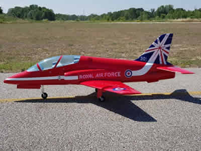SebArt Mini BAe Hawk T1 90mm 1.42m ARF Red Arrows RC Airplane