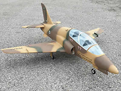 SebArt Mini BEA Hawk T1 90mm 1.42m  Military SCHEME RC Airplane